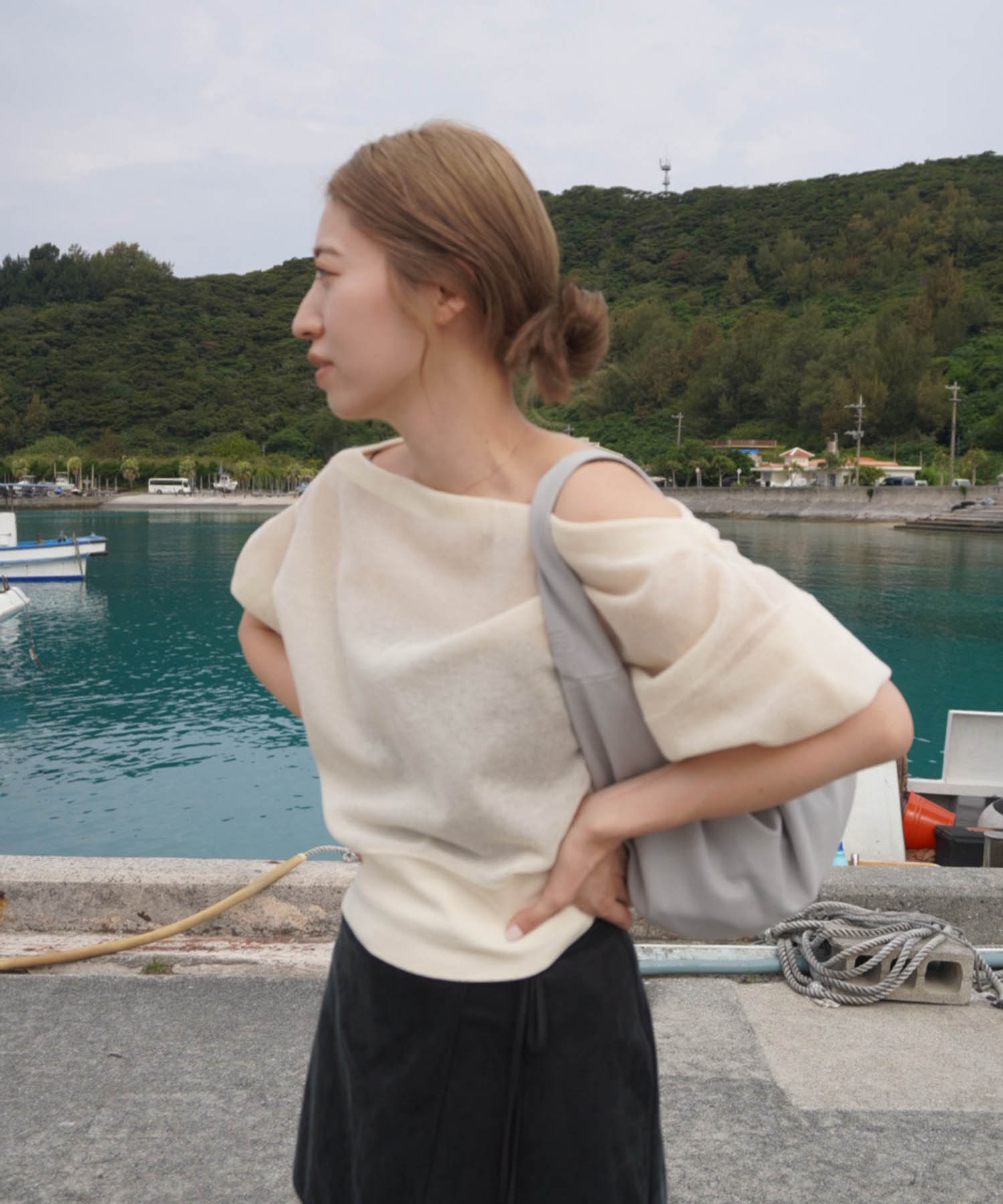 ALLONGE 2way off shoulder pull